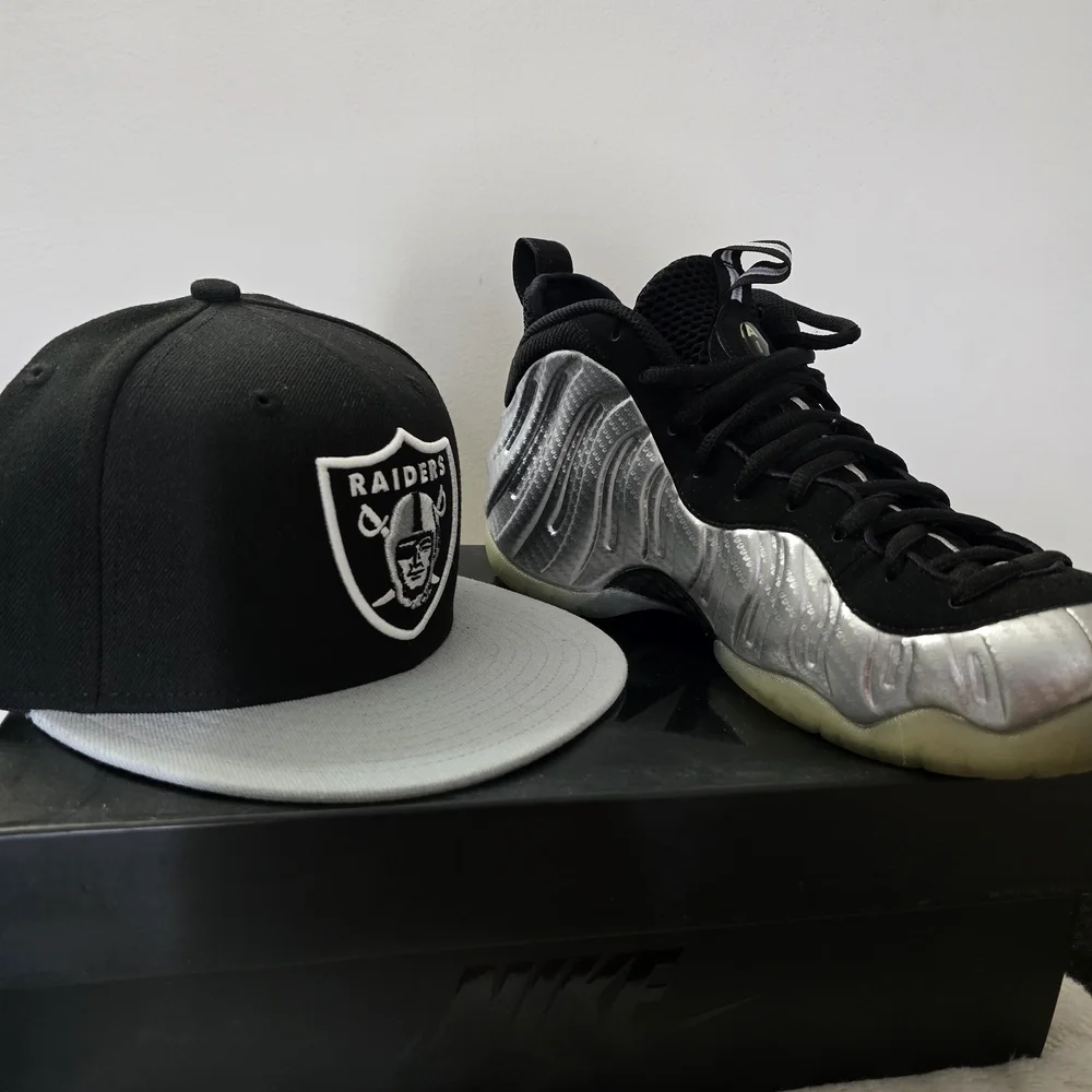 Nike Silver and Black Sneakers